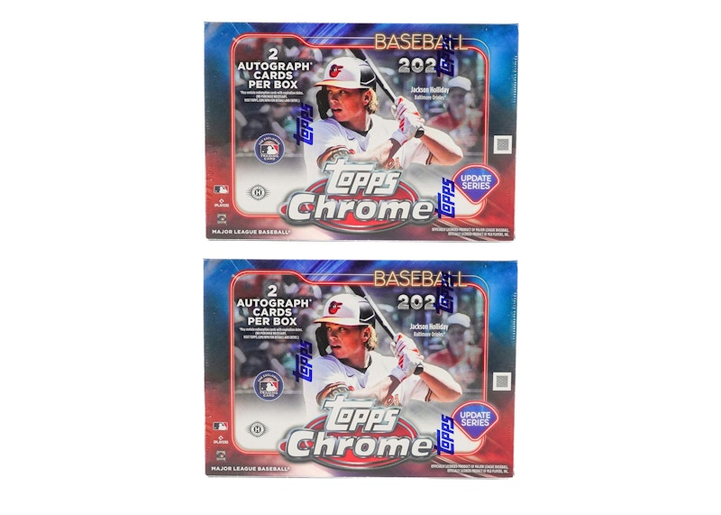 2024 Topps Chrome Update Series Baseball Breaker Delight Box 2x Lot