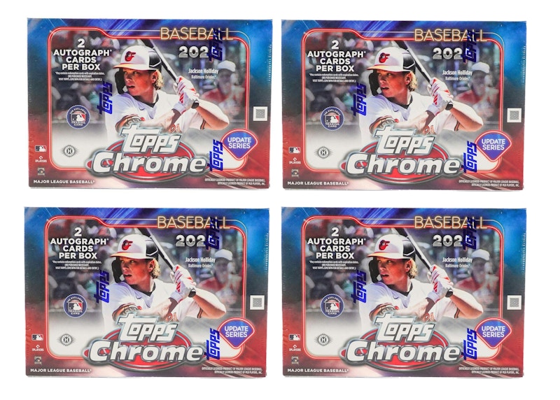 2024 Topps Chrome Update Series Baseball Breaker Delight Box 4x Lot