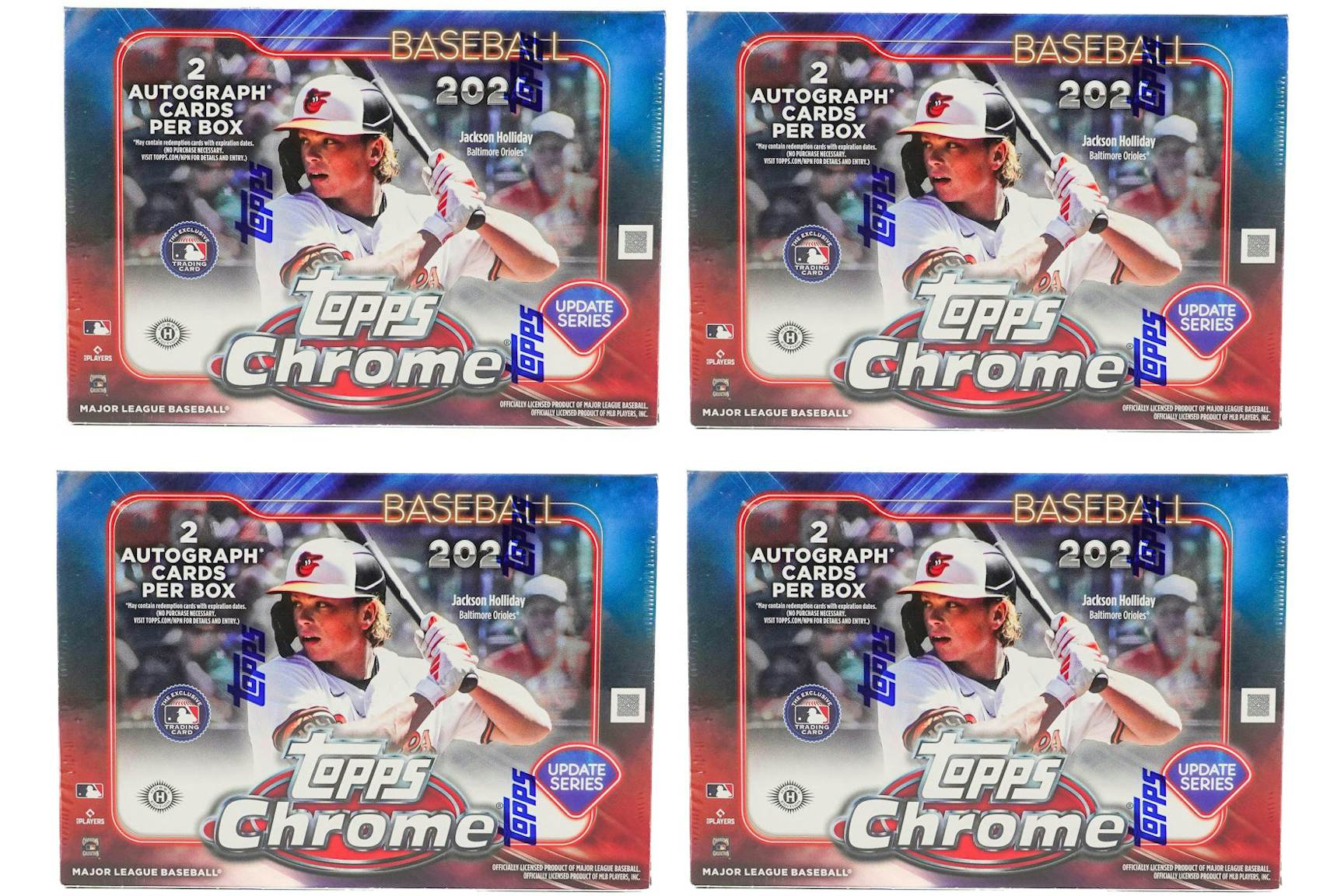 2025 Topps Chrome Update Series Baseball Breaker Delight Box 4x Lot