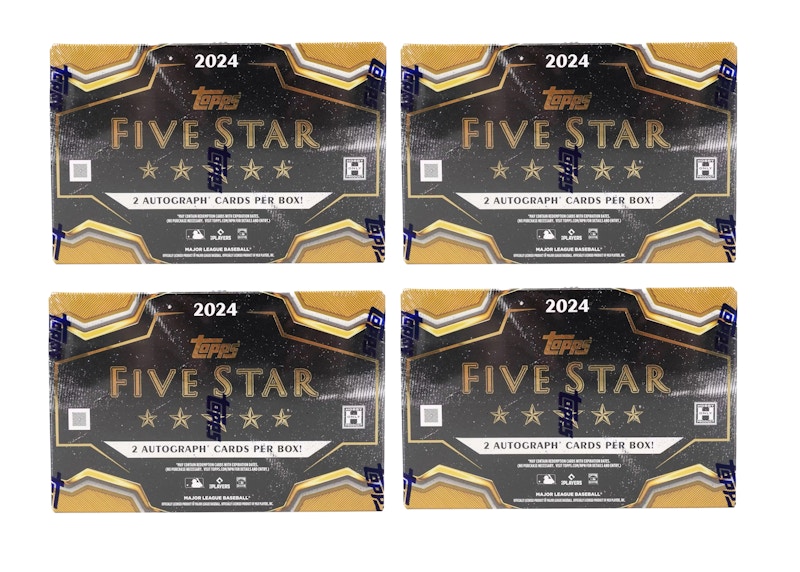 2024 Topps Five Star Baseball Hobby Box 4x Lot