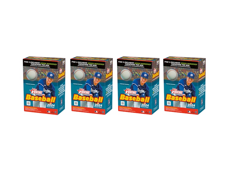2024 Topps Heritage High Number Baseball Value Box 4x Lot - 2024 - JP