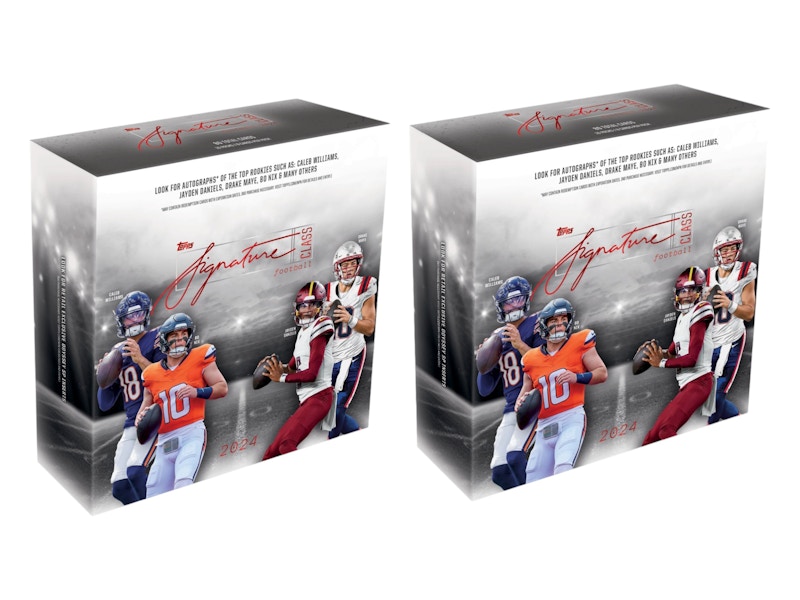 2024 Topps Signature Class Football Mega Box 2x Lot