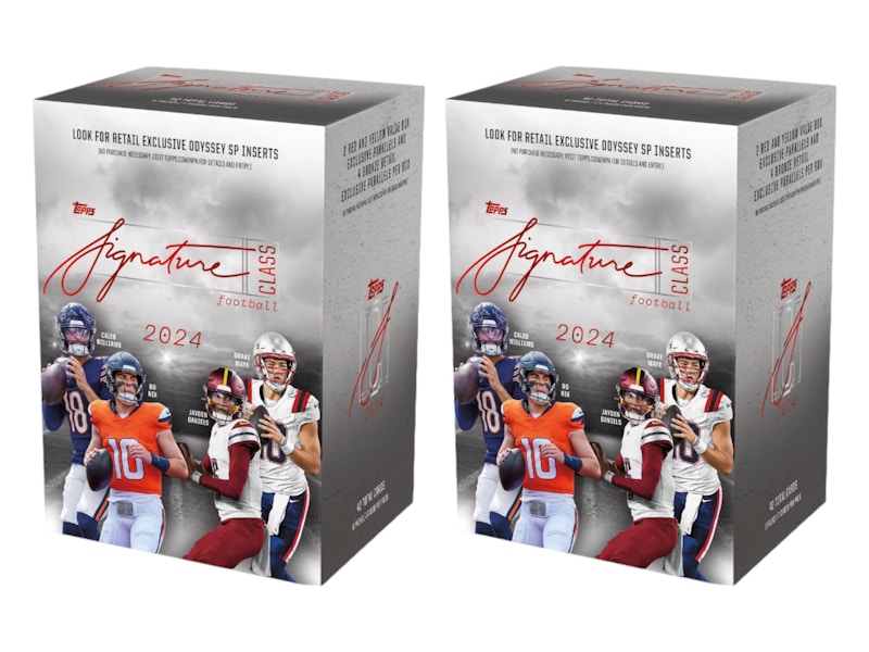2024 Topps Signature Class Football Value Box 2x Lot