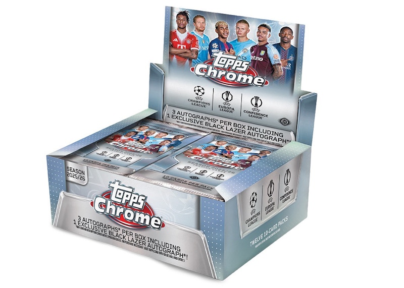 2025/26 Topps Chrome UEFA Club Competitions Jumbo Box - 2025/26 - US