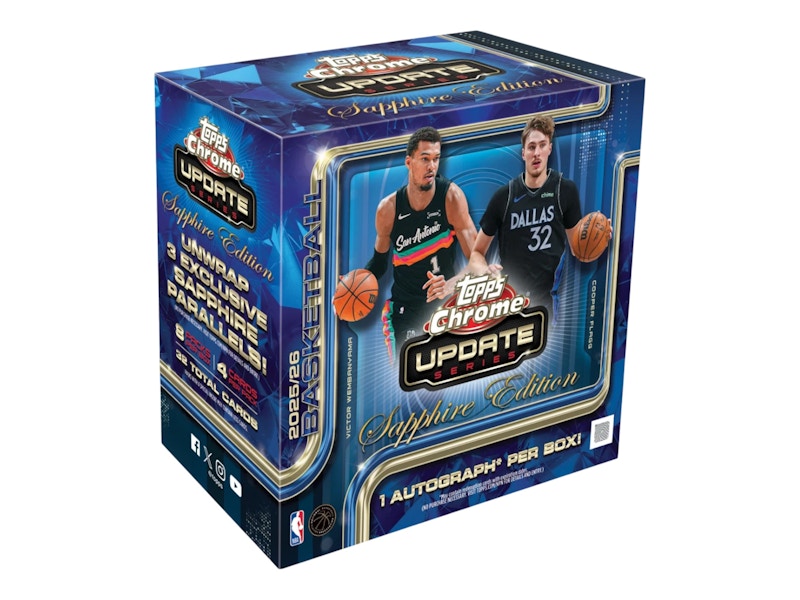 2025-26 Topps Chrome Update Basketball Sapphire Edition Hobby Box