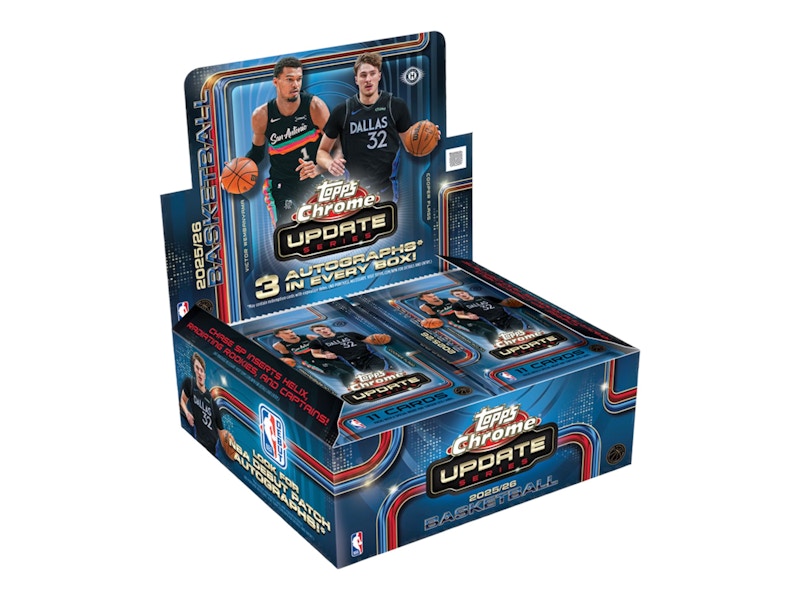 2025-26 Topps Chrome Updates Basketball Jumbo Box