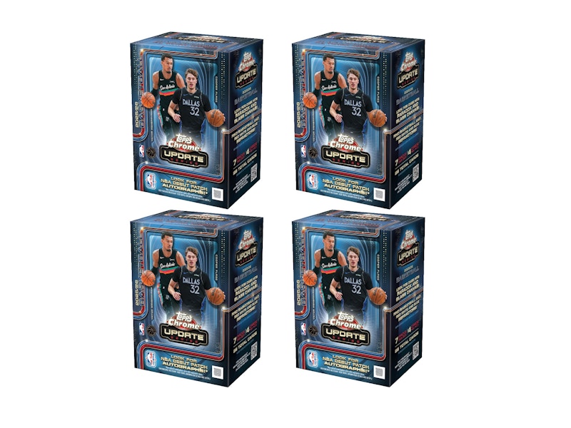2025-26 Topps Chrome Updates Basketball Value Box 4x Lot