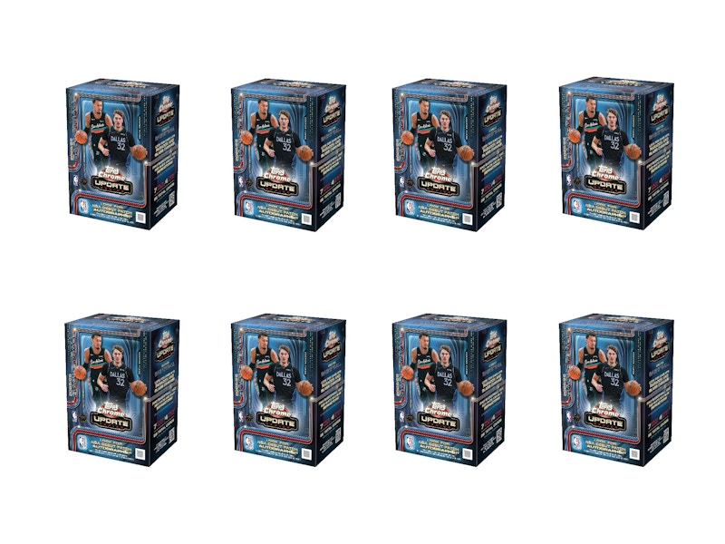 2025-26 Topps Chrome Updates Basketball Value Box 8x Lot