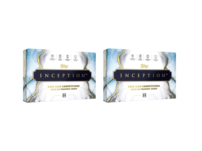 2025/26 Topps Inception UEFA Club Competitions Hobby Box 2x Lot