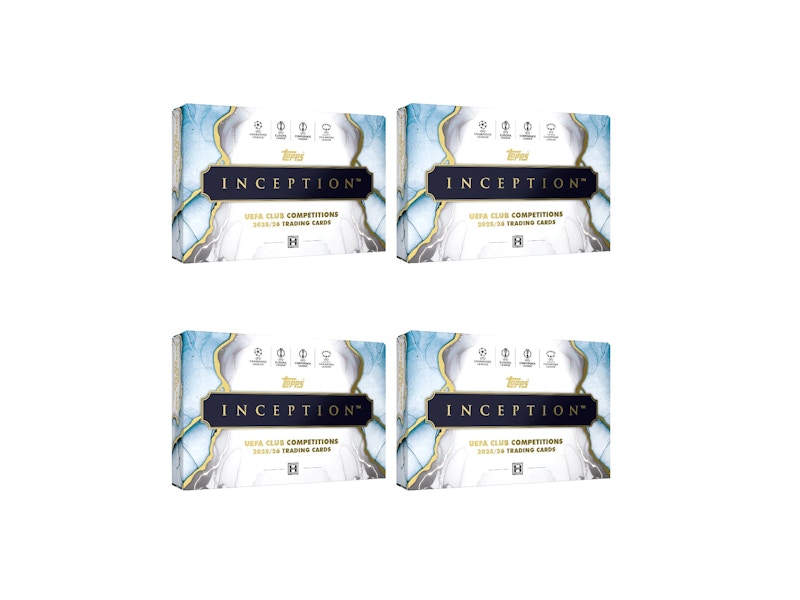 2025/26 Topps Inception UEFA Club Competitions Hobby Box 4x Lot