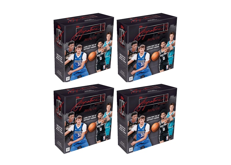 Mega Box de baloncesto Topps Signature Class 2025-26, lote de 4 unidades