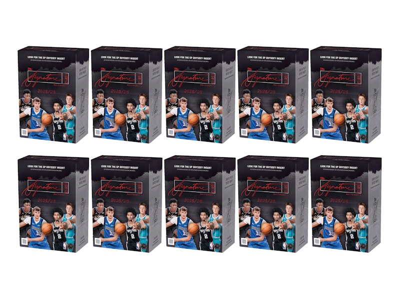 2025-26 Topps Signature Class Basketball Value Box 10x Lot