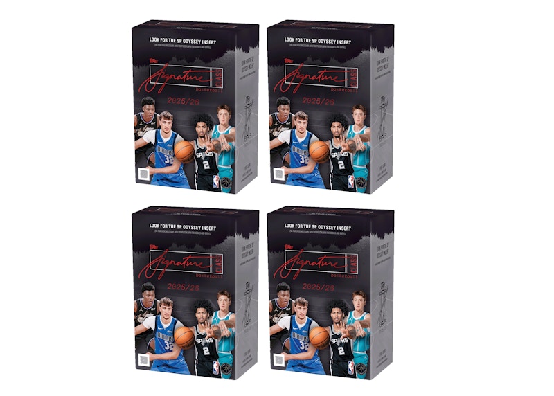 2025-26 Topps Signature Class Basketball Value Box 4x Lot