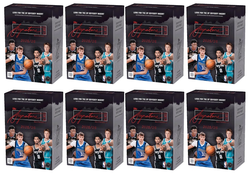 2025-26 Topps Signature Class Basketball Value Box 8x Lot