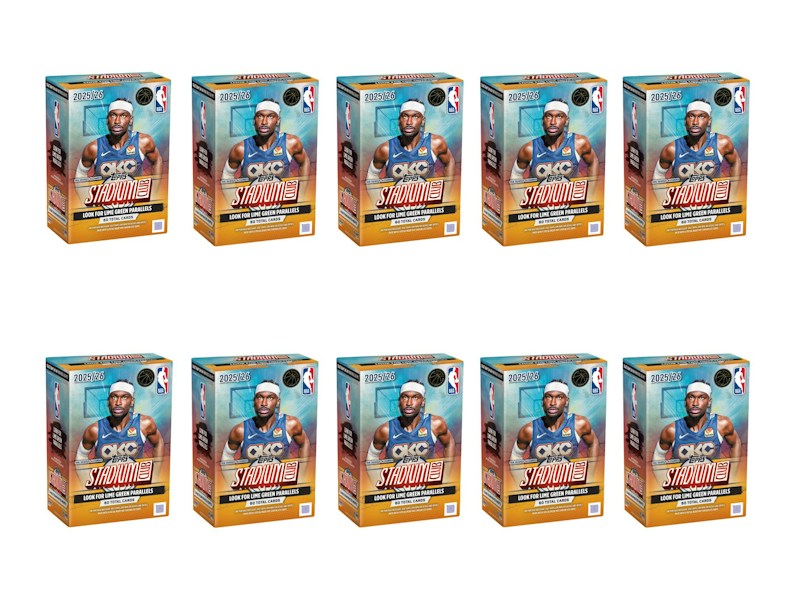 2025/26 Topps Stadium Club Basketball Value Box, 10 Stück
