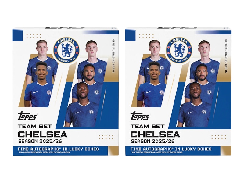 2025-26 Topps Team Set Chelsea Hobby Box 2x Lot
