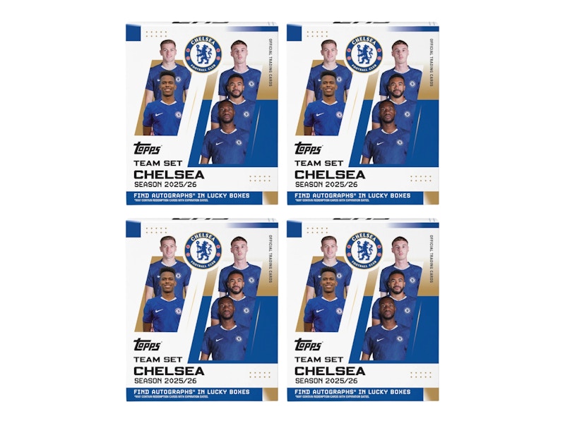 2025-26 Topps Team Set Chelsea Hobby Box 4x Lot