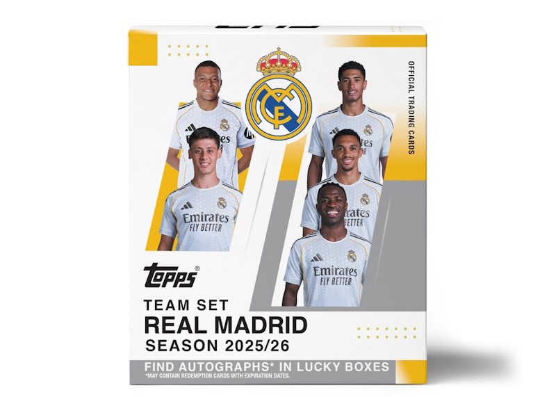 2025-26 Topps Team Set Real Madrid Hobby Box