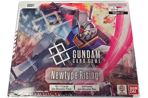 2025 Bandai Namco Mobile Suit Gundam Card Game Newtype Rising (GD01) ( English) Booster Box - 2025 - US 2025 Bandai Namco Mobile Suit Gundam Card Game Newtype Rising (GD01) ( English) Booster Box - 2025 - US