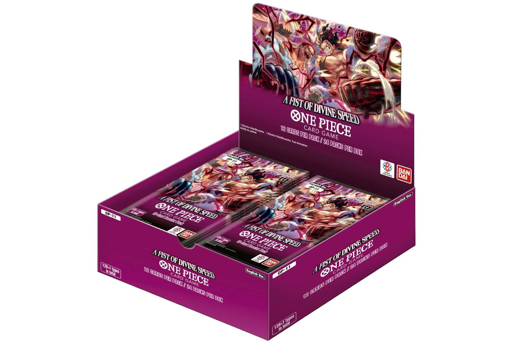 2025 Bandai One Piece A Fist of Divine Speed Booster Box (English 2025 Bandai One Piece A Fist of Divine Speed Booster Box (English