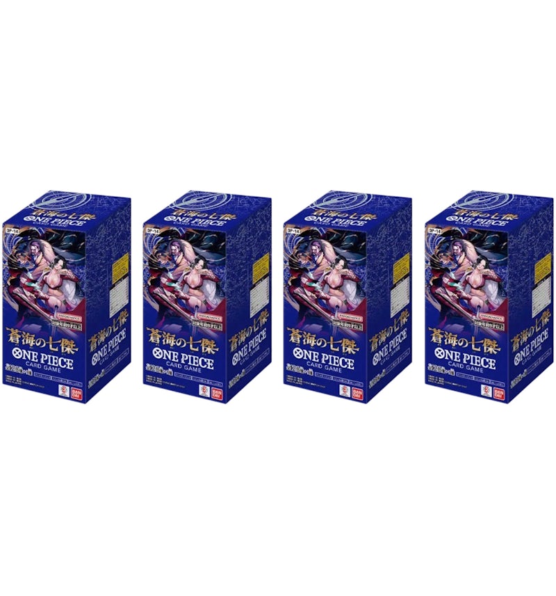 2025 Bandai One Piece The Azure Sea's Seven (OP-14) Booster Box (Japanese) 4x Lot - 2025 - US 2025 Bandai One Piece The Azure Sea's Seven (OP-14) Booster Box (Japanese) 4x Lot - 2025 - US