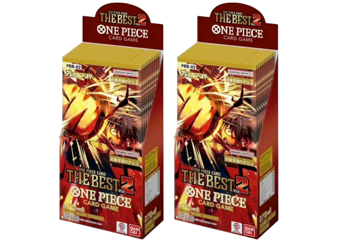 2025 Bandai One Piece The Best Vol. 2 (PRB-02) Booster Box 2x Lot - 2025 - US 2025 Bandai One Piece The Best Vol. 2 (PRB-02) Booster Box 2x Lot - 2025 - US