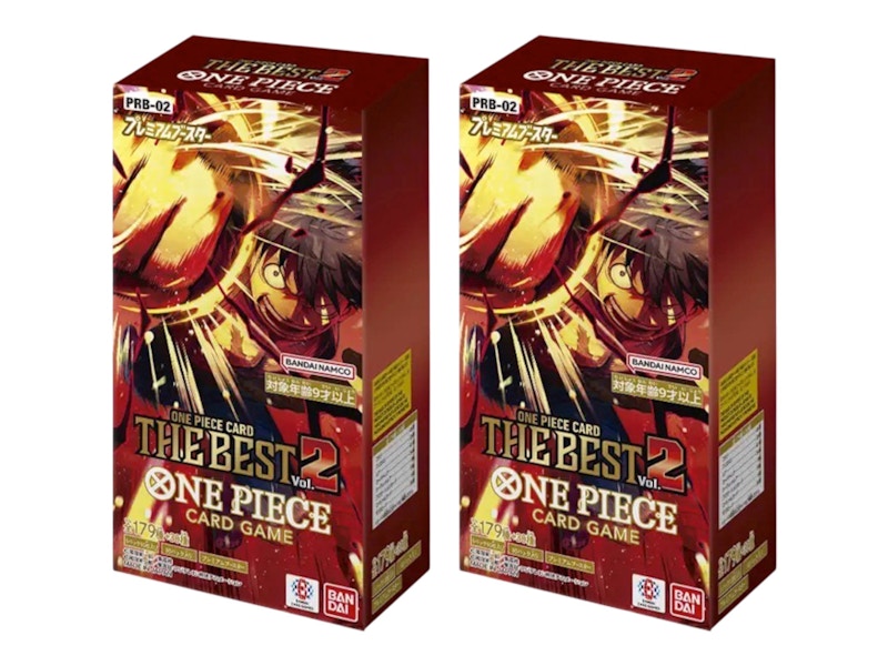 2025 Bandai One Piece The Best Vol.2 (PRB-02) Booster Box 2x Lot