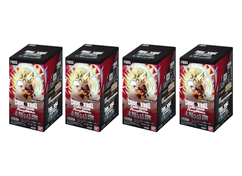 2025 Dragon Ball Super FB-05 Booster Pack Unknown Adventure Booster Box  (Japanese) 4x lot FB-05 - 2025 - US