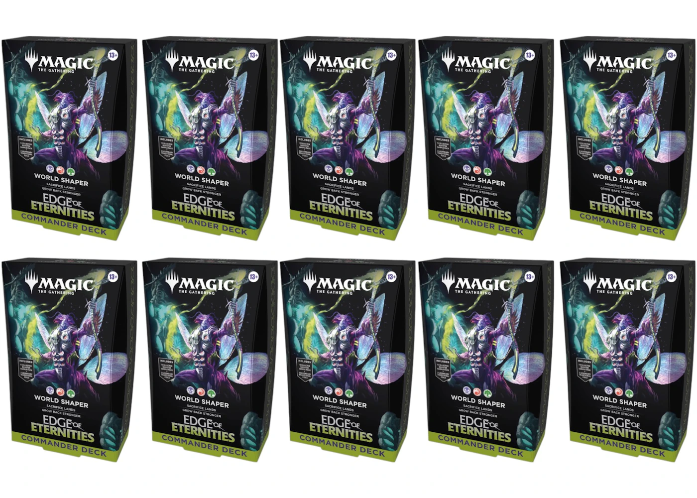 2025 Magic: The Gathering Edge of Eternities World Shaper Commander Deck 10x lot - 2025 - US 2025 Magic: The Gathering Edge of Eternities World Shaper Commander Deck 10x lot - 2025 - US