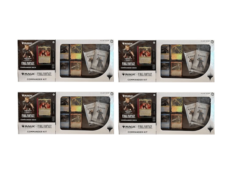 2025 Magic: The Gathering Final Fantasy Costco Commander Kit Bundle Box 4x Lot