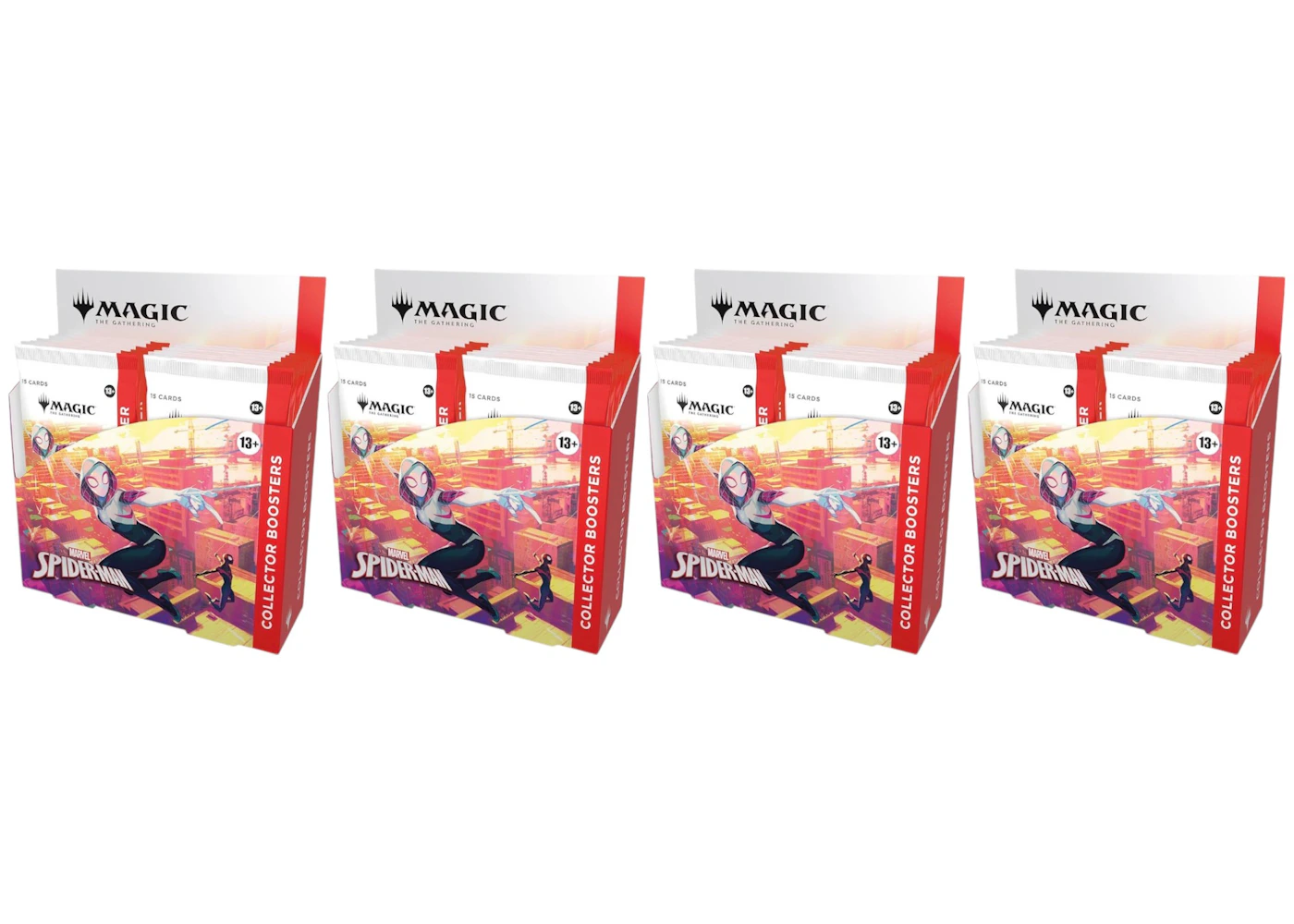 2025 Magic: The Gathering Marvel's Spider-Man Collector Booster Box 4x Lot - 2025 - US 2025 Magic: The Gathering Marvel's Spider-Man Collector Booster Box 4x Lot - 2025 - US