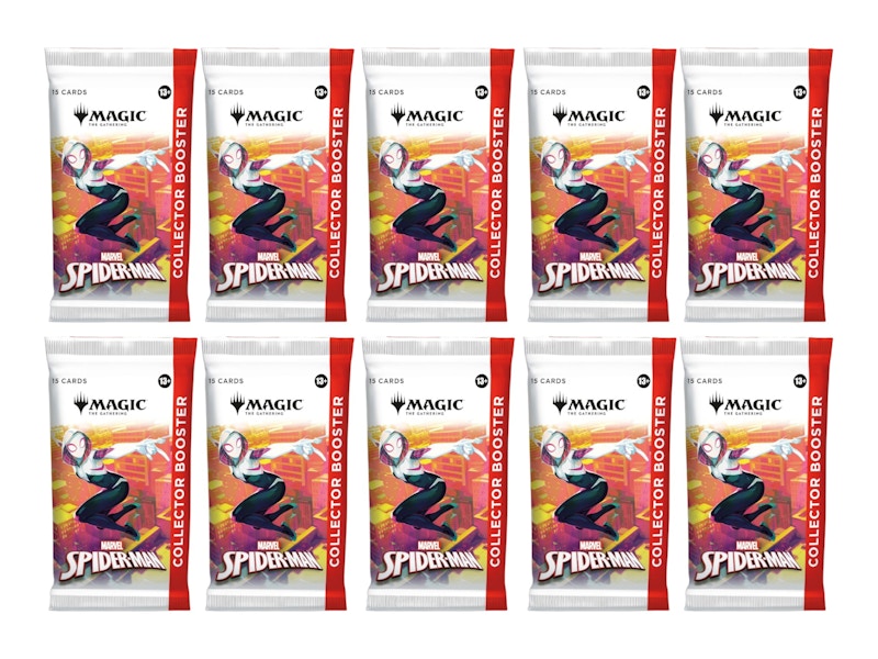 2025 Magic: The Gathering Marvel's Spider-Man Collector Booster Pack 10x  Lot - 2025 - US