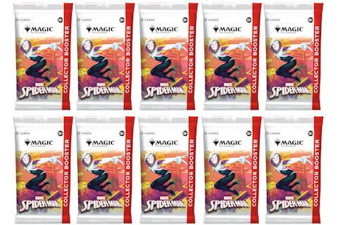 2025 Magic: The Gathering Marvel's Spider-Man Collector Booster Pack 10x Lot - 2025 - US 2025 Magic: The Gathering Marvel's Spider-Man Collector Booster Pack 10x Lot - 2025 - US