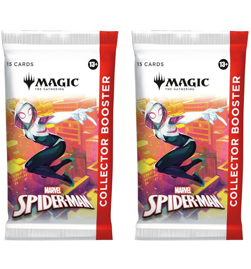 2025 Magic: The Gathering Marvel's Spider-Man Collector Booster Pack 2x Lot - 2025 - US 2025 Magic: The Gathering Marvel's Spider-Man Collector Booster Pack 2x Lot - 2025 - US