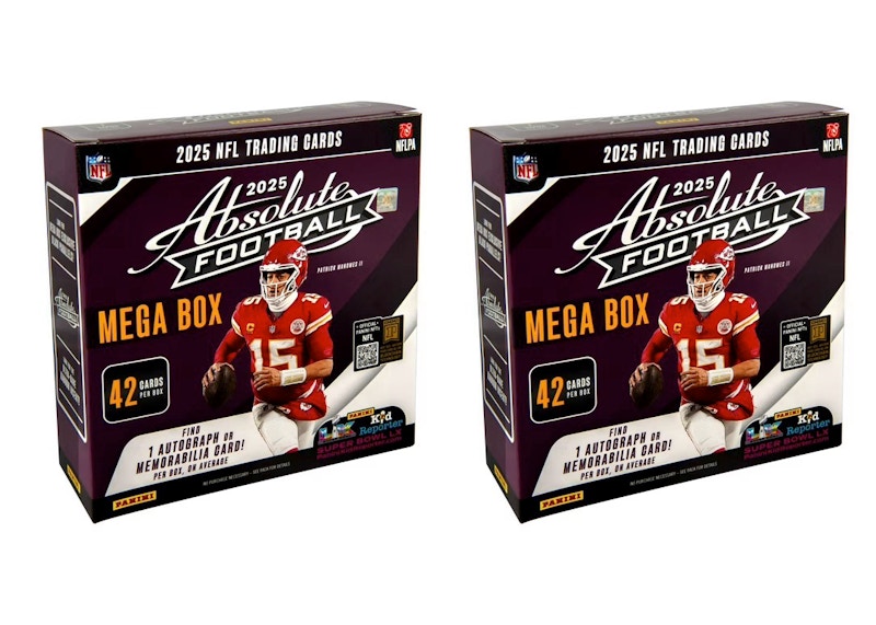 2025 Panini Absolute Football Mega Box 2x Lot