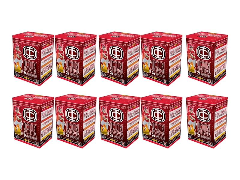 2025 Panini Icon Collection Authentically Patrick Mahomes Blaster Box 10x Lot