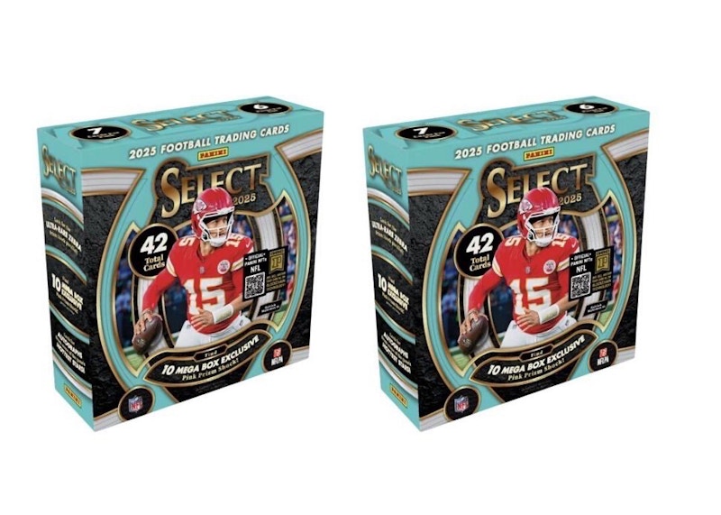 2025 Panini Select Football Mega Box 2x Lot