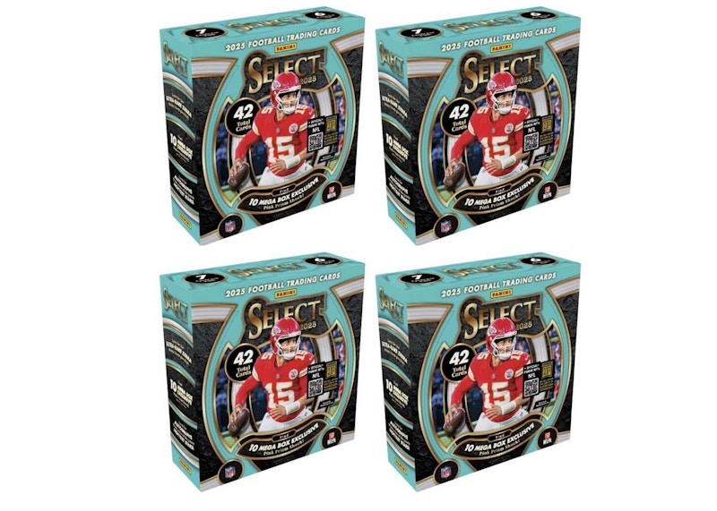 2025 Panini Select Football Mega Box 4x Lot