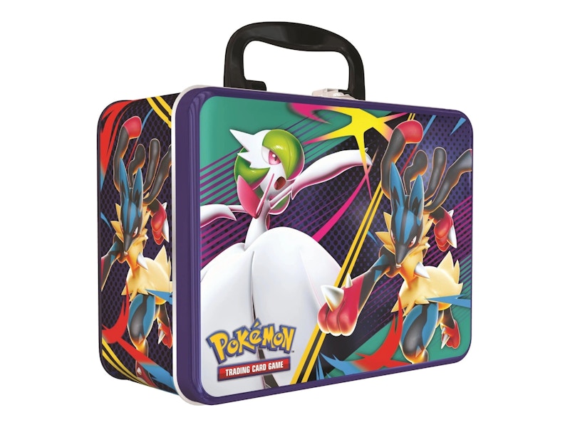 pokemon trading card game lunch box Pokémon Mewtwo 1995 1999 Metal Lunch Box Trading Card Tin Vintage – Core  Gaming main image 0