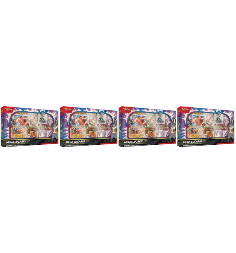 2025 Pokmon Mega Evolution Mega Lucario ex Figure Collection Box 4x Lot - 2025 - US 2025 Pokmon Mega Evolution Mega Lucario ex Figure Collection Box 4x Lot - 2025 - US