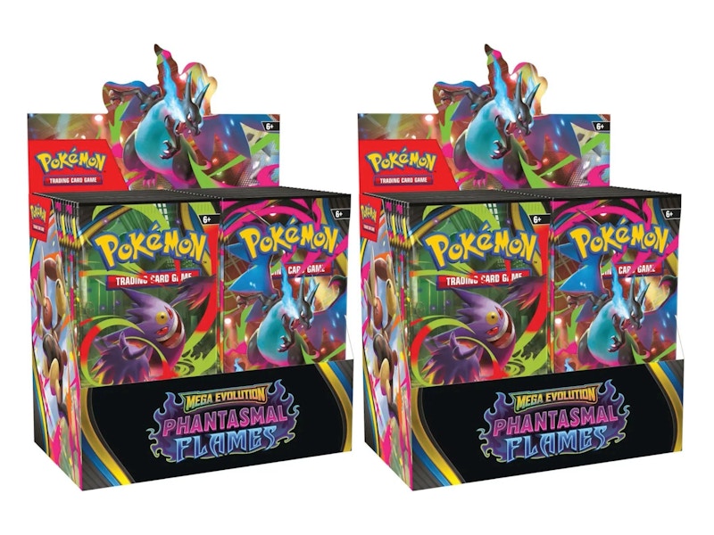 2025 Pokémon Mega Evolution Phantasmal Flames Booster Box 2x Lot