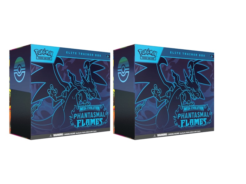 2025 Pokémon Mega Evolution Phantasmal Flames Elite Trainer Box 2x