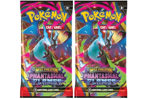 2025 Pokmon Mega Evolution Phantasmal Flames Mega Charizard X Booster Pack 2x Lot - 2025 - US 2025 Pokmon Mega Evolution Phantasmal Flames Mega Charizard X Booster Pack 2x Lot - 2025 - US