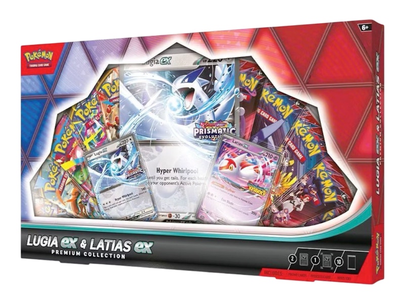 2025 Pokémon Prismatic Evolution Lugia ex & Latias ex Premium