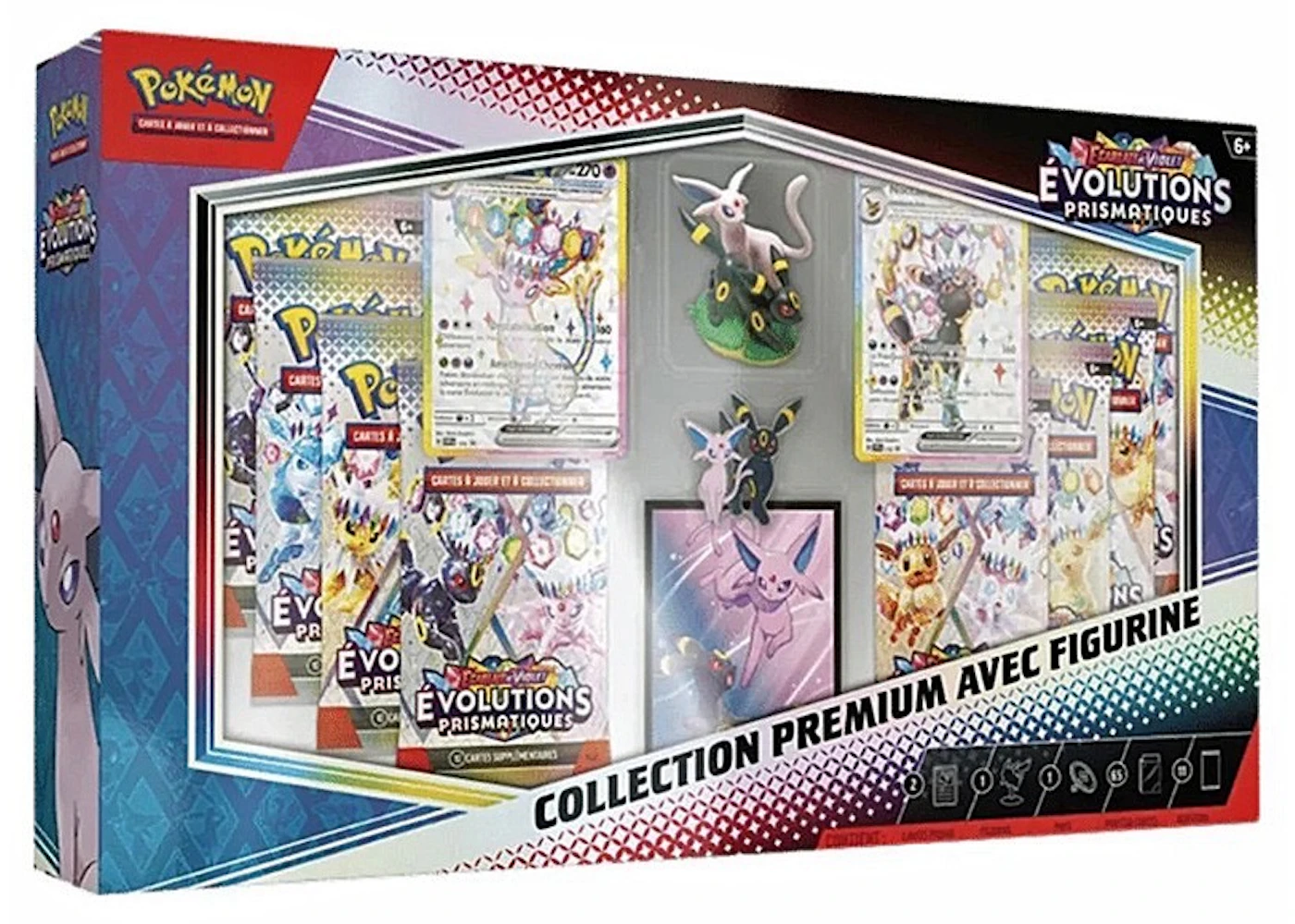2025 Pokmon Prismatic Evolutions Premium Figure Box (French) - 2025 - US 2025 Pokmon Prismatic Evolutions Premium Figure Box (French) - 2025 - US