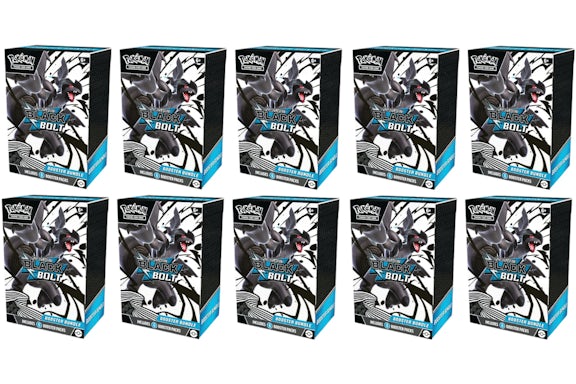 Lot de 10 boosters Pokémon Scarlet et Violet Black Bolt 2025