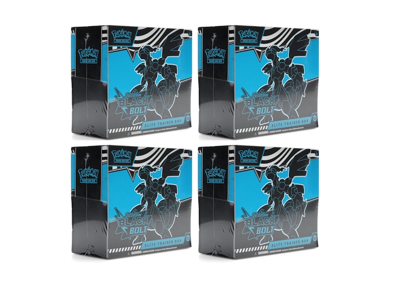 2025 Pokémon Scarlet & Violet Black Bolt Elite Trainer Box 4x Lot