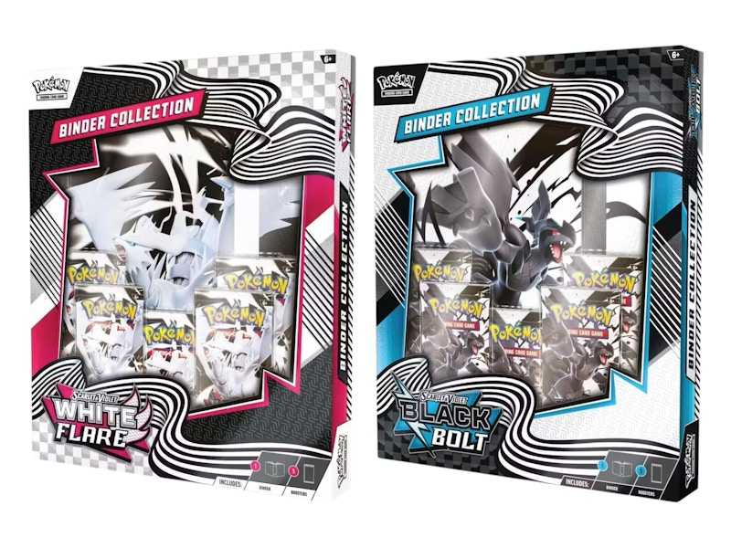 2025 Pokémon Scarlet & Violet Black Bolt & White Flare Binder