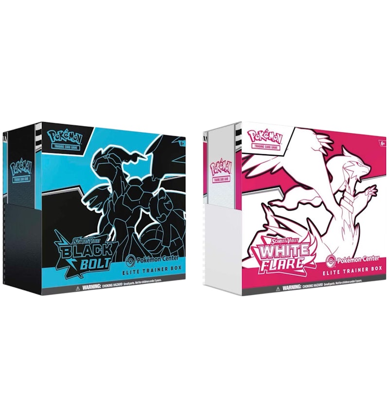 2025 Pokmon Scarlet & Violet Black Bolt & White Flare Pokemon Center Elite Trainer Box - 2025 - US 2025 Pokmon Scarlet & Violet Black Bolt & White Flare Pokemon Center Elite Trainer Box - 2025 - US