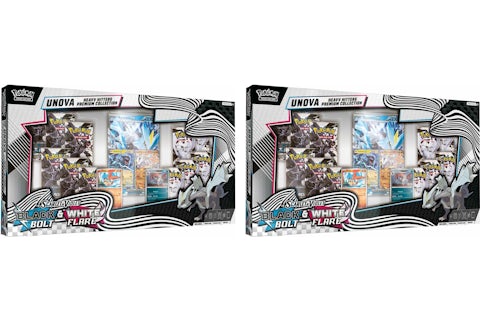 2025 Pokmon Scarlet & Violet Black Bolt & White Flare Unova Heavy Hitters Premium Collection (Costco Exclusive) 2x Lot - 2025 - US 2025 Pokmon Scarlet & Violet Black Bolt & White Flare Unova Heavy Hitters Premium Collection (Costco Exclusive) 2x Lot - 2025 - US